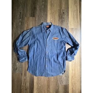 TSI Florida State Denim Shirt Mens Large Blue Excellent FSU Seminoles Vintage